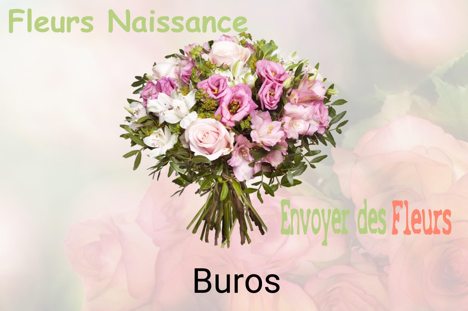 Bouquet de fleurs de naissance livré à Buros